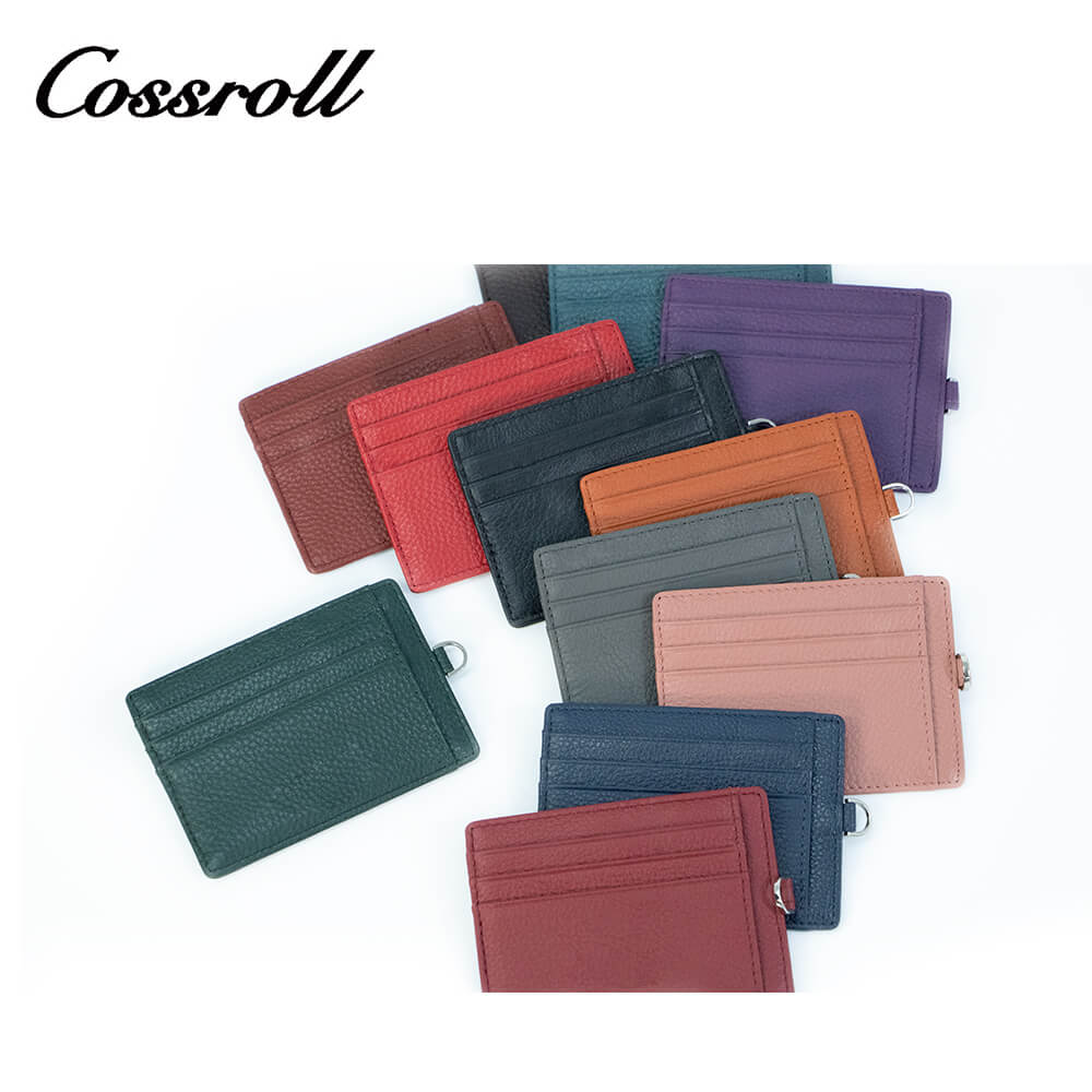 Unisex Leather Mini Card Holder