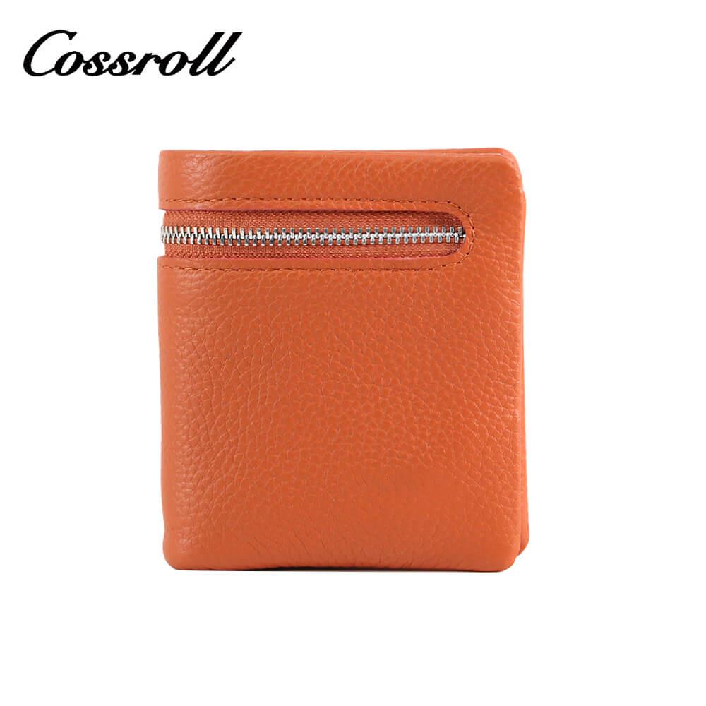 Genuine Cowhide Leather Bifold Short Wallets