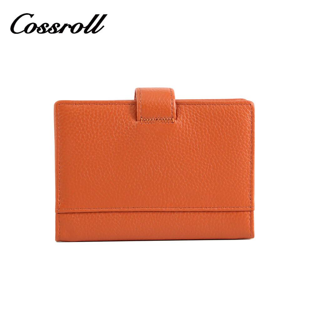 Bifold Genuine Leather Short Card Wallet