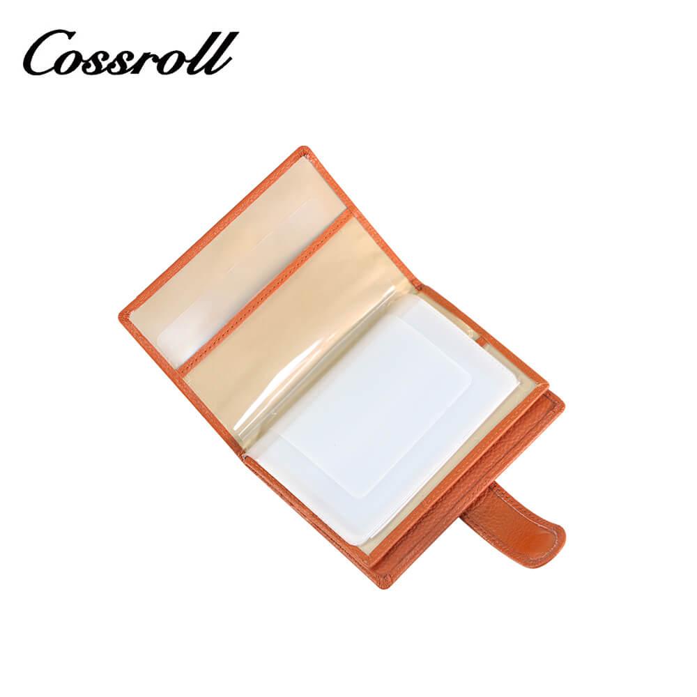 Bifold Genuine Leather Short Card Wallet