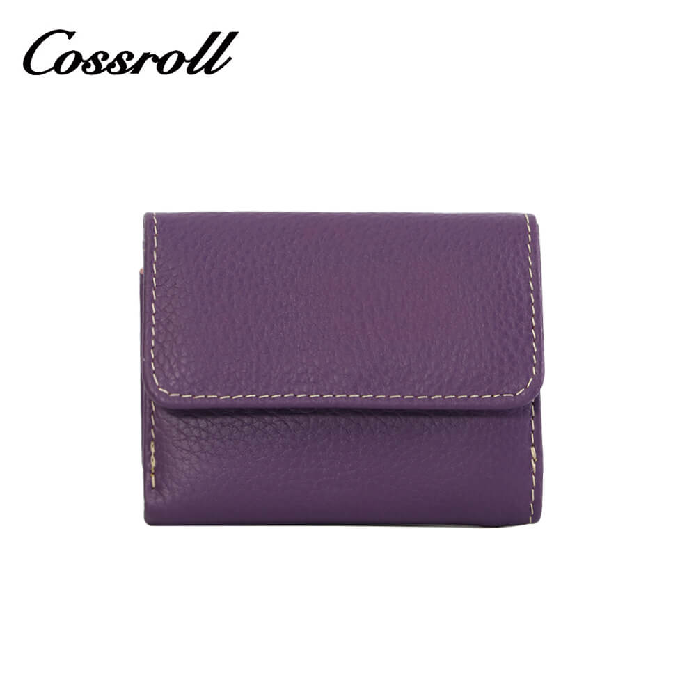 Cossroll Unisex Leather Bifold Short Wallets Wholesale Manufacturer