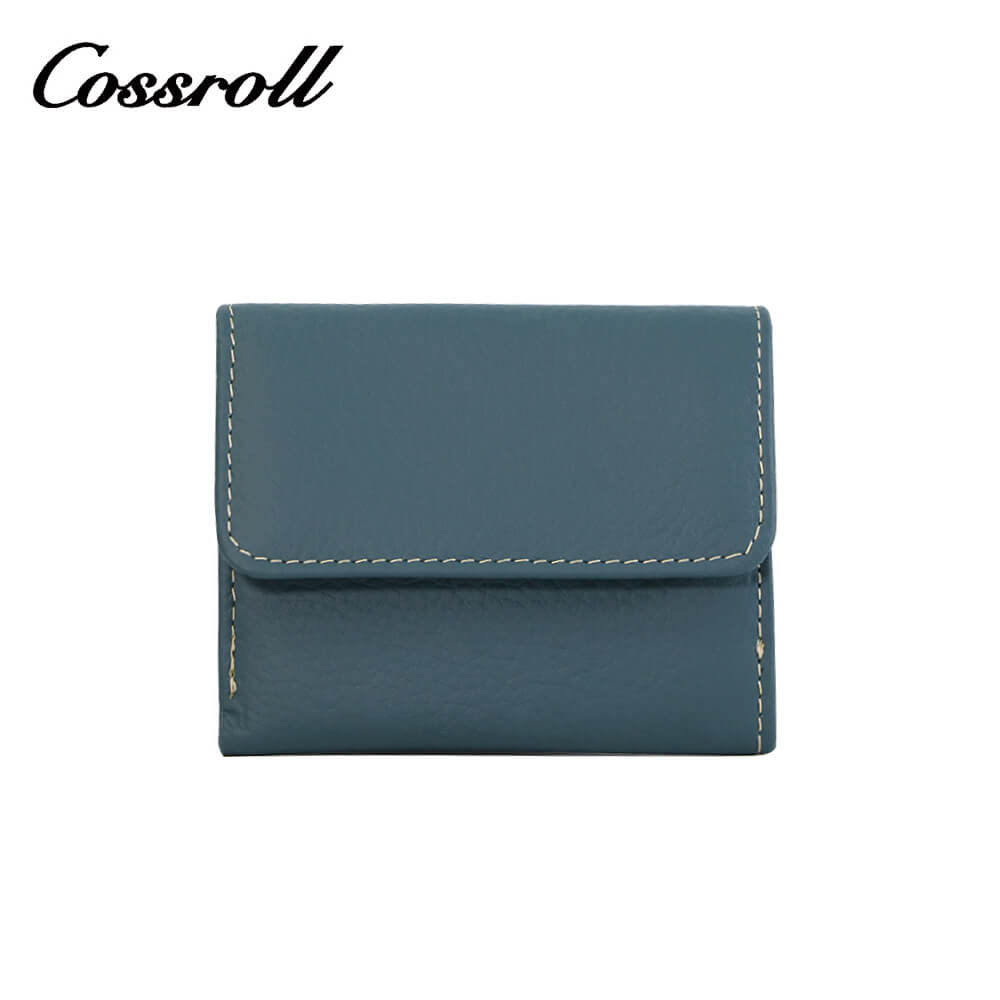 Cossroll Unisex Leather Bifold Short Wallets Wholesale Manufacturer