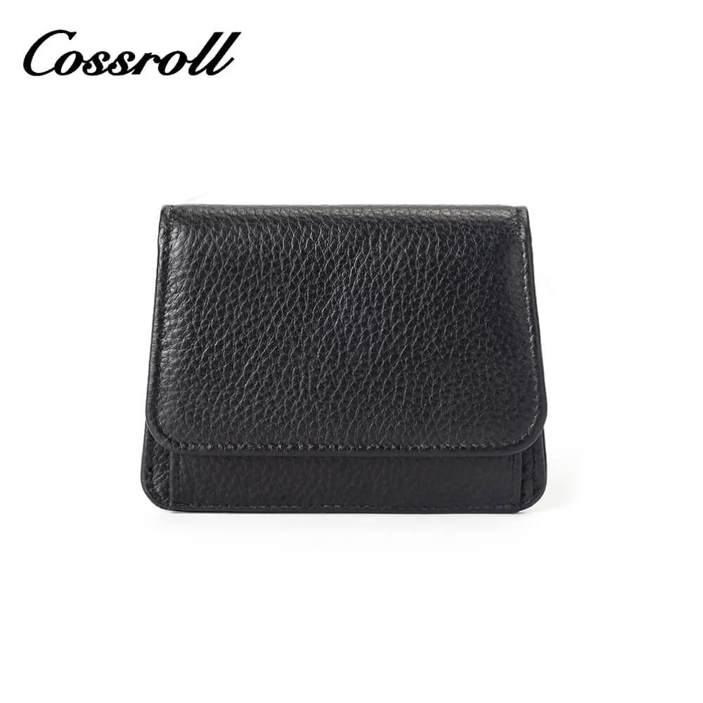 Mini Lychee Cowhide Leather Wallet Manufacturer