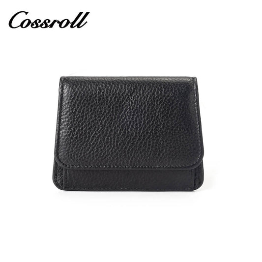 Mini Lychee Cowhide Leather Wallet Manufacturer