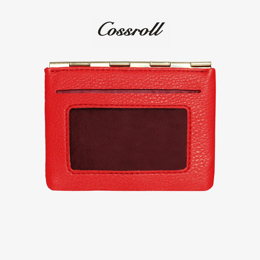PU Leather Card Holder Logo Prints Customized - cossroll.leather