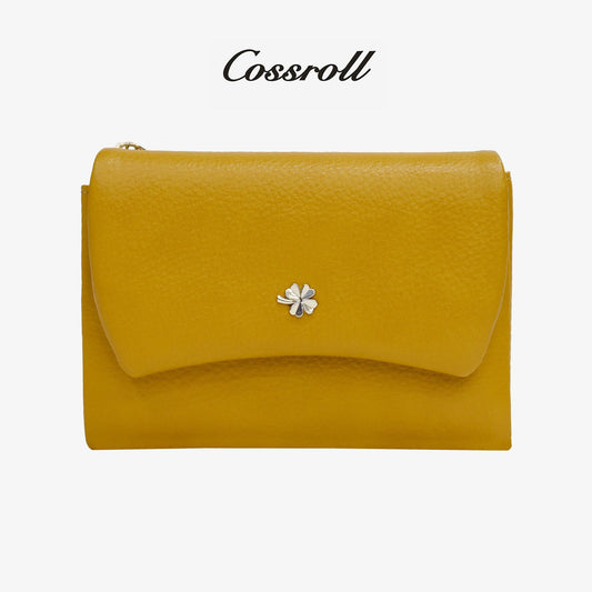Ladies Leather Bifold Short Wallet