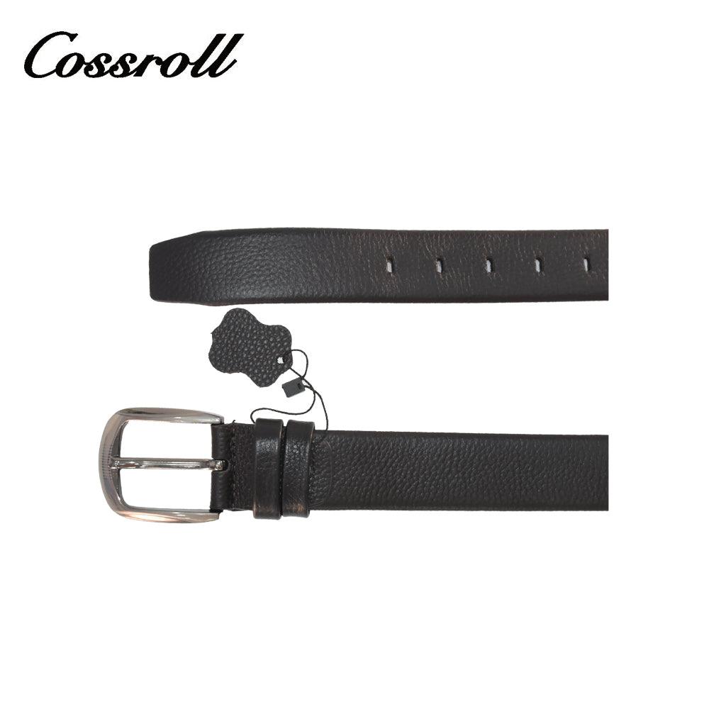 Classic Men's Leather Belt In Black Wholesale Manufacturer