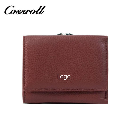 Genuine Leather Bifold Short Wallets For Ladies