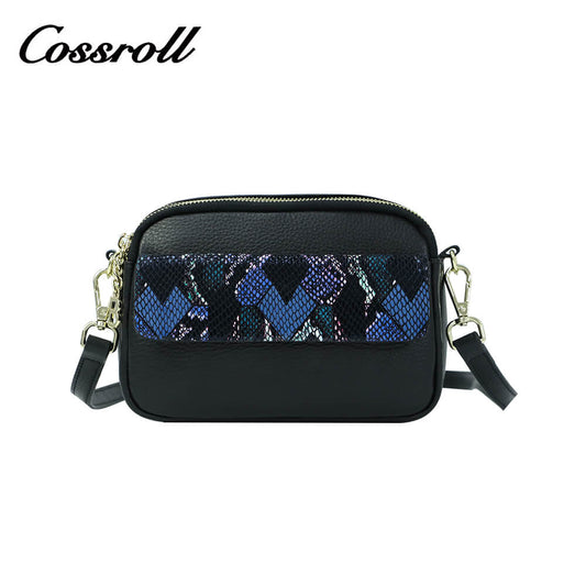 Cossroll Zipper Crossbody Genuine Leather Bag Manufacturer