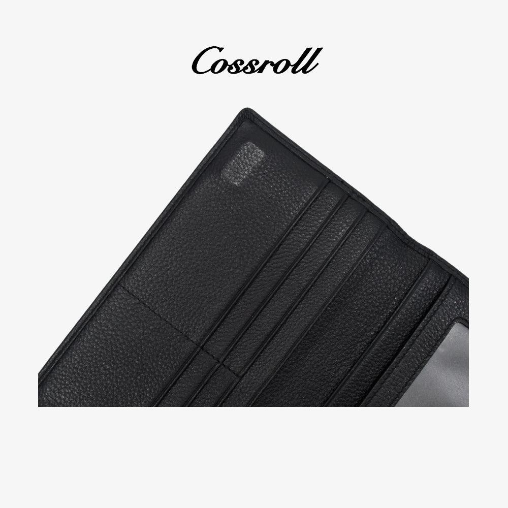 Men's Leahter Long Wallet Handmade Factory Direct - cossroll.leather
