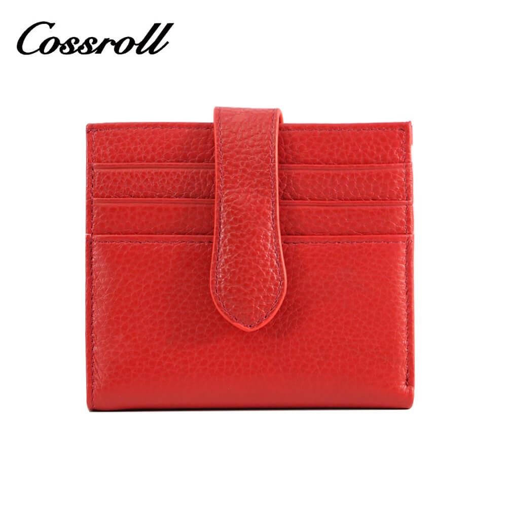 Cossroll Bifold Genuine Leather Short Card Wallets Wholesale