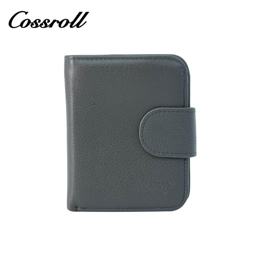 Cossroll Leather Cowhide Leather Bifold Short Wallets Wholesale