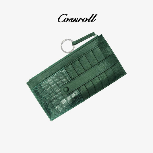 Crocodile Pattern Wallets Logo Customized Factory Direct - cossroll.leather