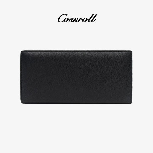 Men's Leahter Long Wallet Handmade Factory Direct - cossroll.leather