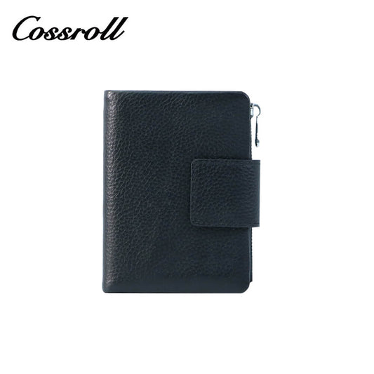 Mens Bifold Cowhide Leather Wallets Manufacturer Wholesaler Cossroll