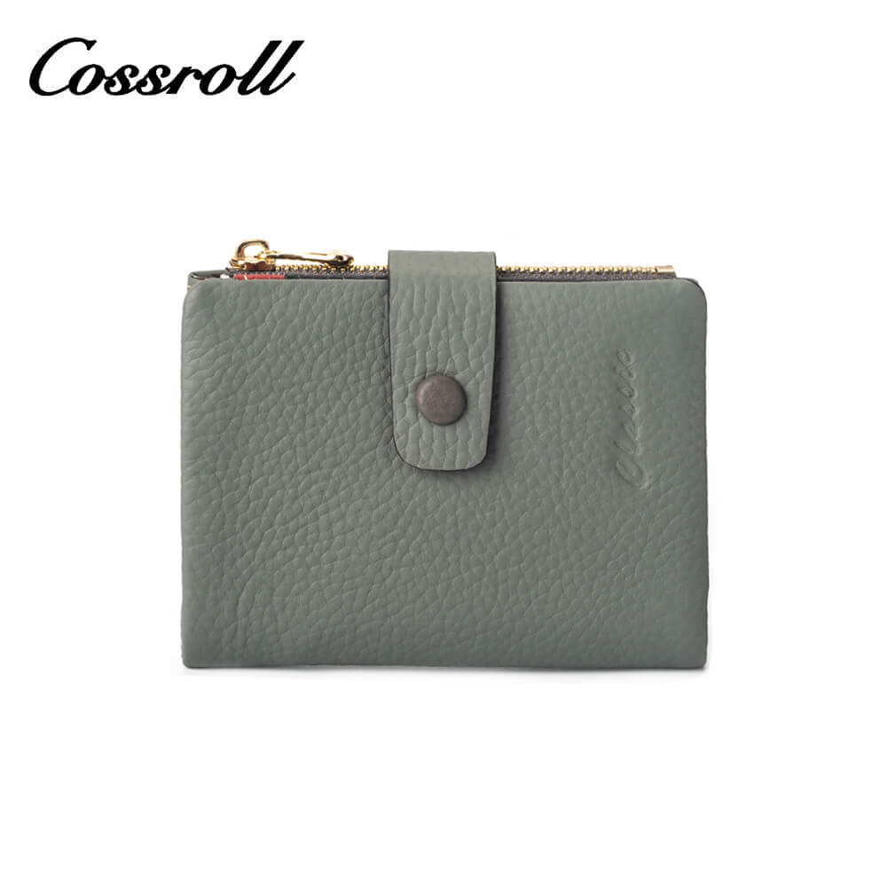 Bifold Lychee Cowhide Leather Wallet Manufacturer