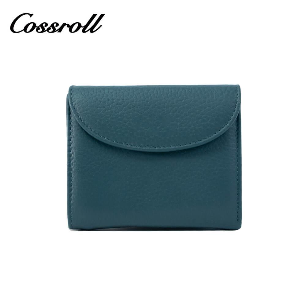 Genuine Cowhide Leather Bifold Short Wallets