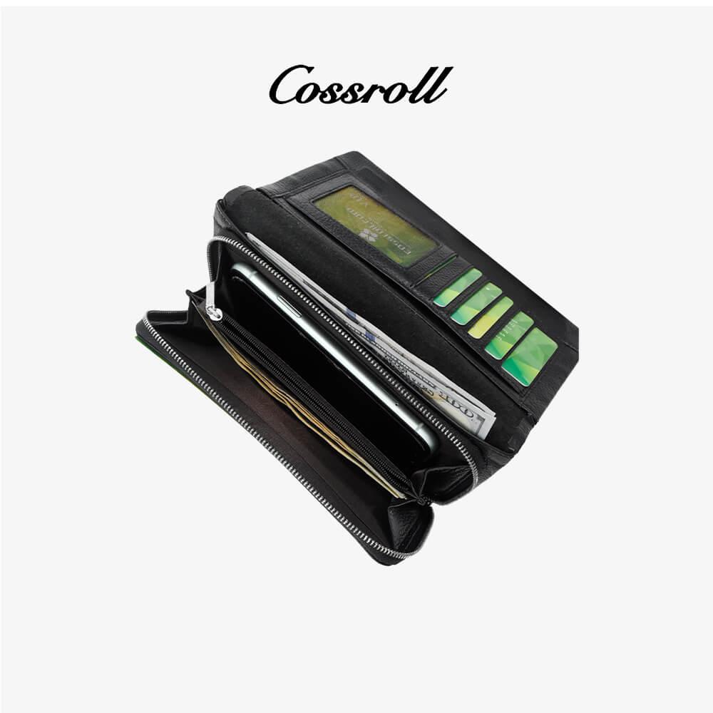 Clutch Long Wallets Zipper Leather Purse Wholesale Supplier - cossroll.leather