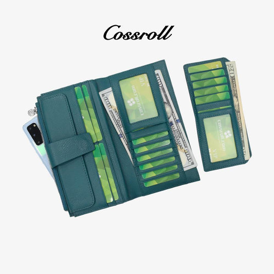 Zipper Slim Genuine Leather Wallet Manufacturer