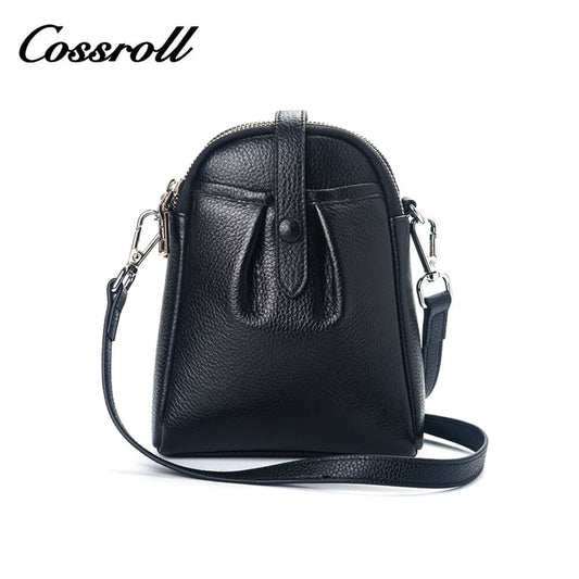 Cossroll Cowhide Leather Crossbody Phone Messenger Bag Manufacturer