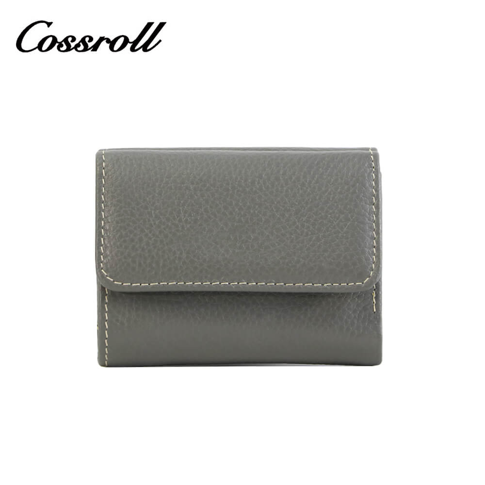 Cossroll Unisex Leather Bifold Short Wallets Wholesale Manufacturer