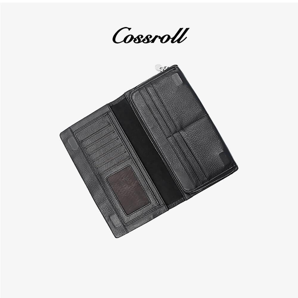 Clutch Long Wallets Zipper Leather Purse Wholesale Supplier - cossroll.leather