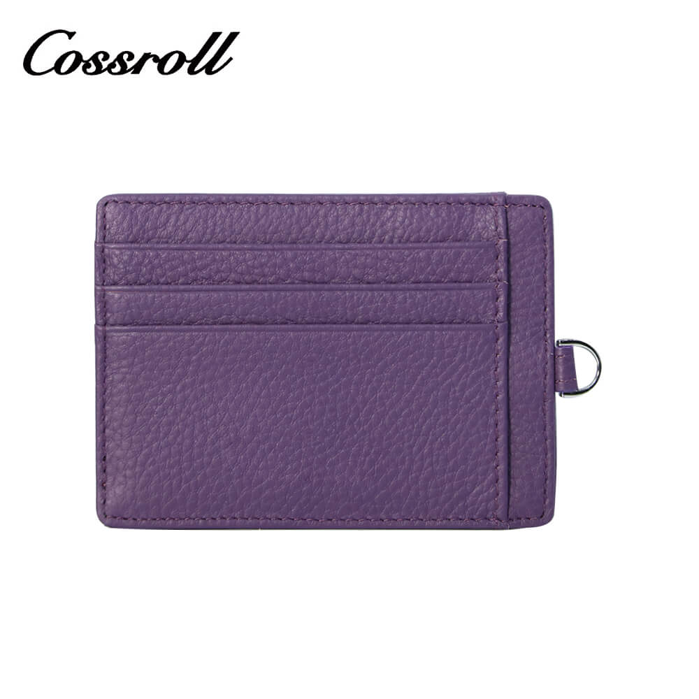 Unisex Leather Mini Card Holder