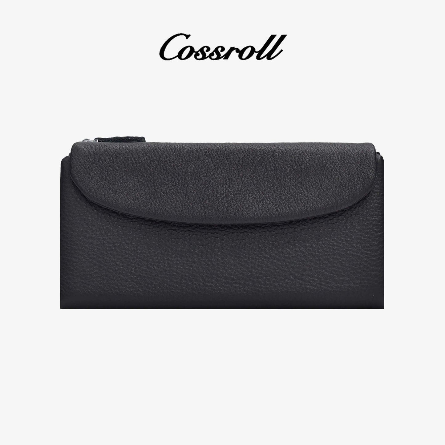 Soft Leather Wallet Zipper Card Slots and Coin Purse - cossroll.leather