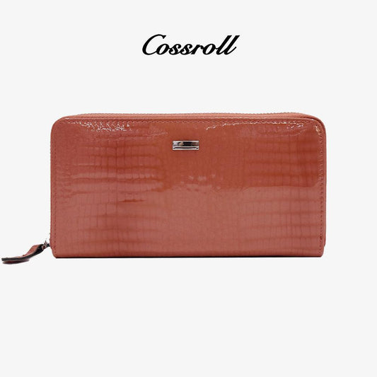 Cossroll Patent Leather Women Wallet Manufacturer
