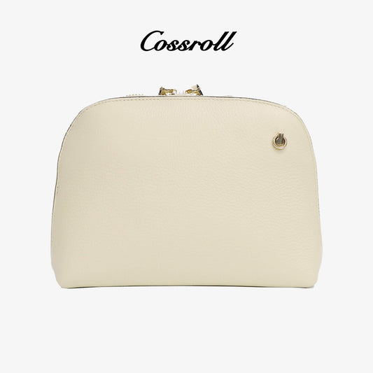 Women Small Purse Round Zip Crossbody Bag - cossroll.leather
