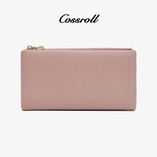 Slim Bifold Long Women Leather Wallet Maker