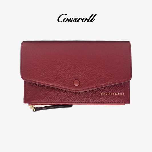 Bifold Clutch Envelope Leather Wallet Manufacturer