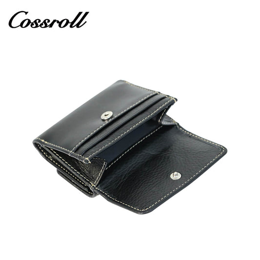Cossroll Unisex Leather Bifold Short Wallets Wholesale Manufacturer