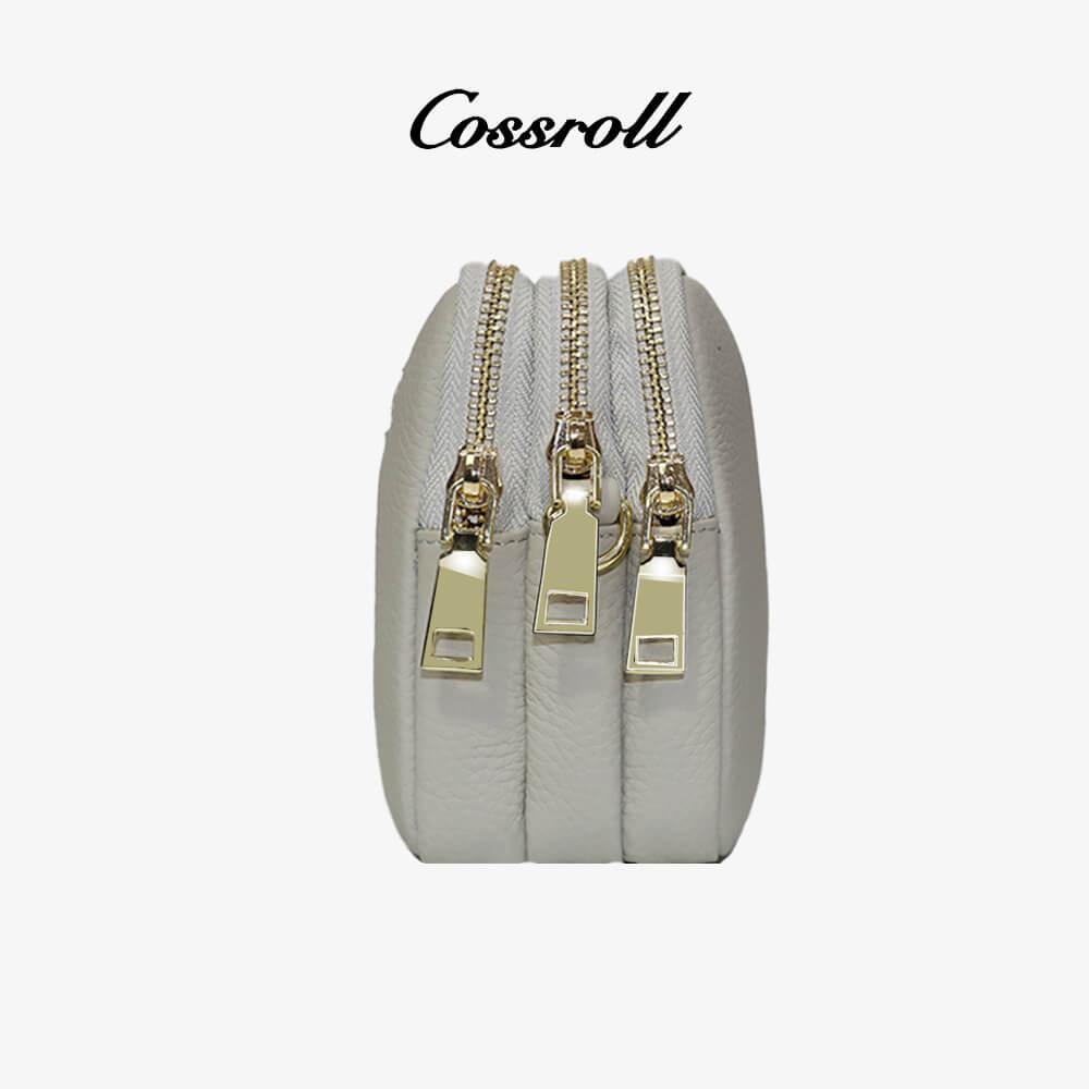 Zipper Crossbody Leather Bag For Wholesale - cossroll.leather