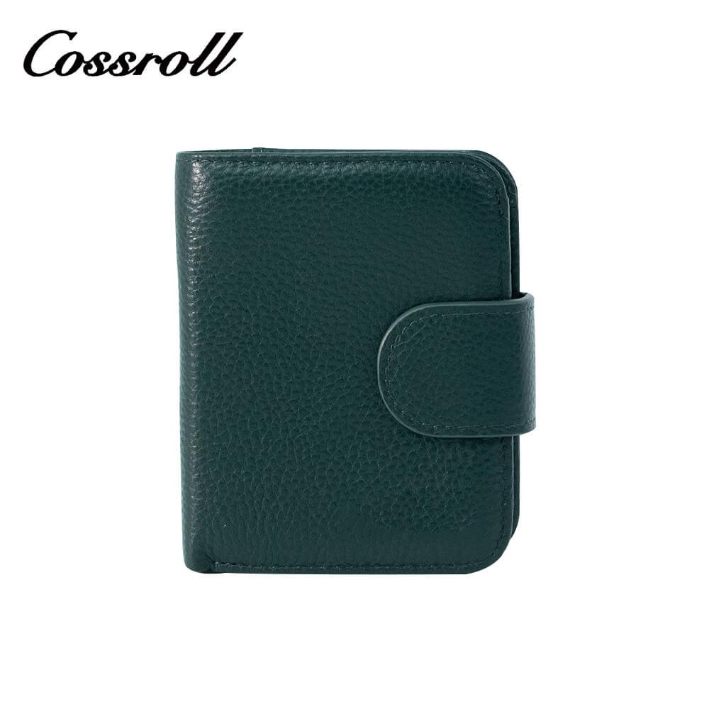 Cossroll Leather Cowhide Leather Bifold Short Wallets Wholesale