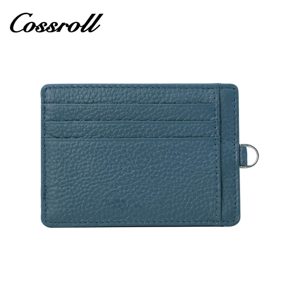 Unisex Leather Mini Card Holder