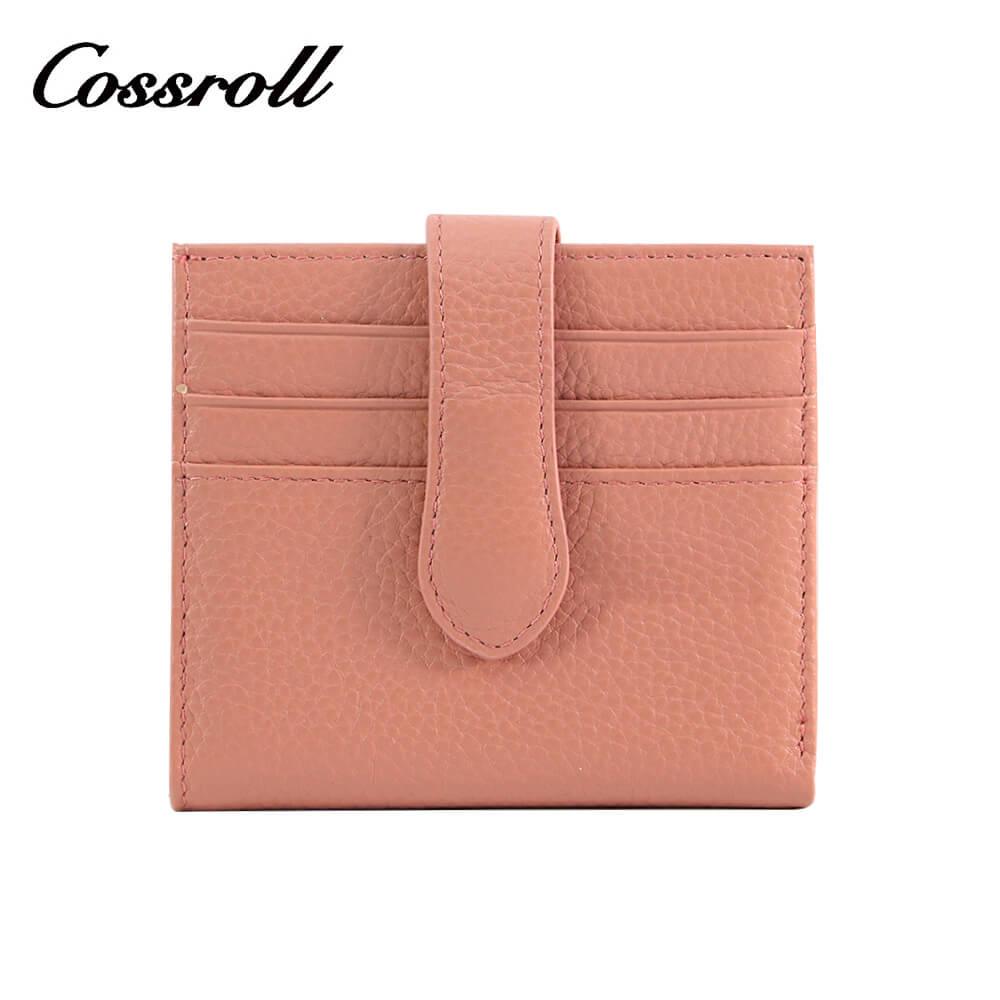 Cossroll Bifold Genuine Leather Short Card Wallets Wholesale