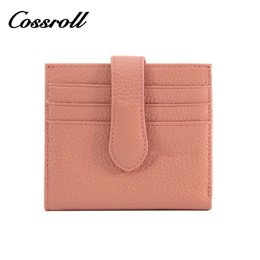 Cossroll Bifold Genuine Leather Short Card Wallets Wholesale