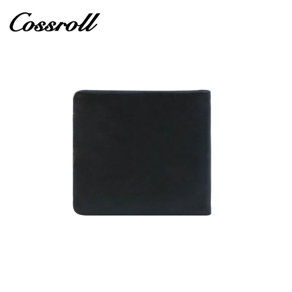 Mens Bifold Cowhide Leather Wallets Manufacturer Wholesaler Cossroll
