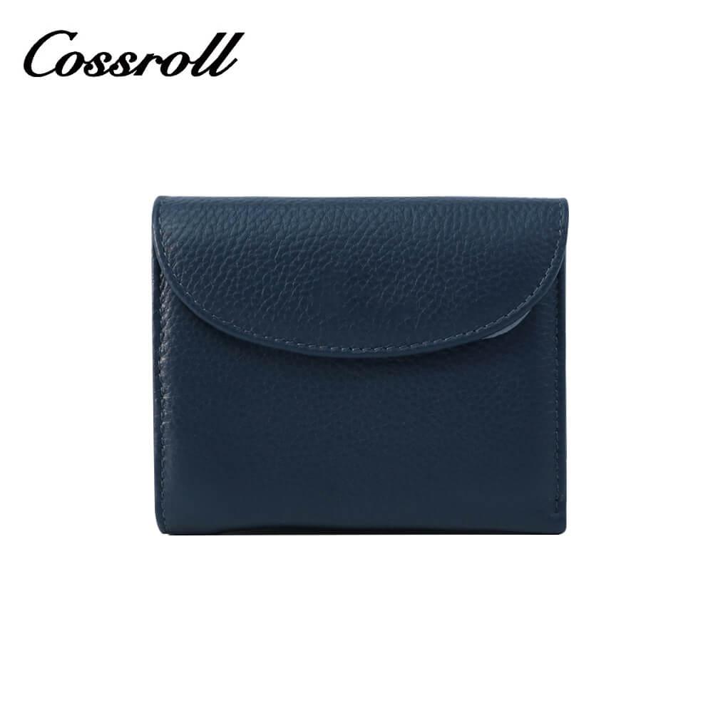 Genuine Cowhide Leather Bifold Short Wallets