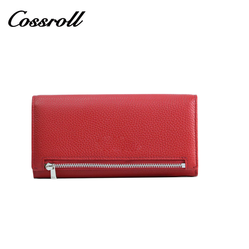 Bifold Cowhide Leather Long Wallets