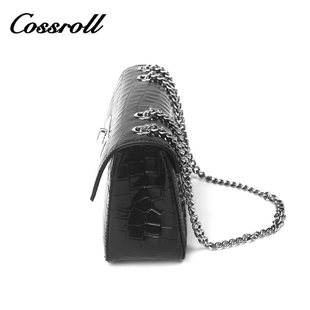 Cossroll Patent Real Leather Crossbody Handbag Manufacturer