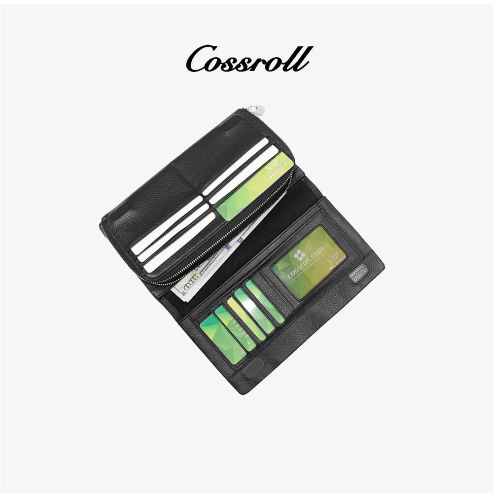 Clutch Long Wallets Zipper Leather Purse Wholesale Supplier - cossroll.leather