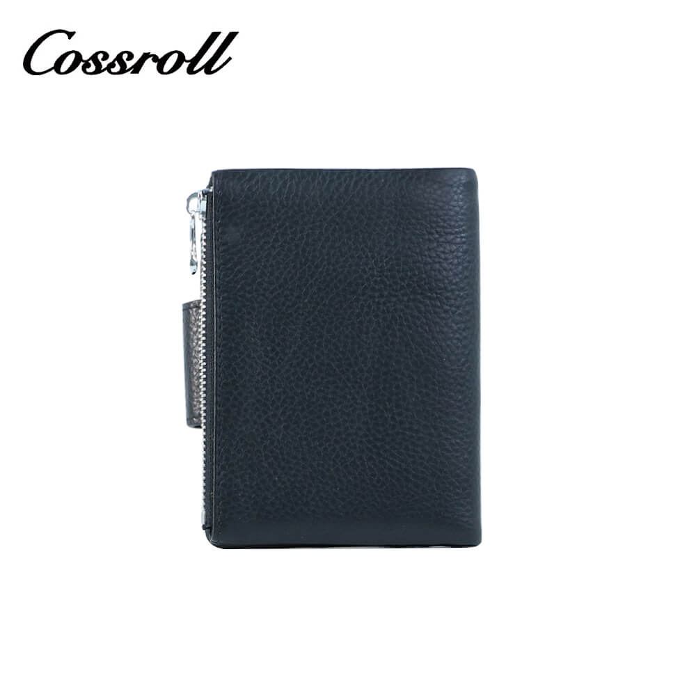 Mens Bifold Cowhide Leather Wallets Manufacturer Wholesaler Cossroll