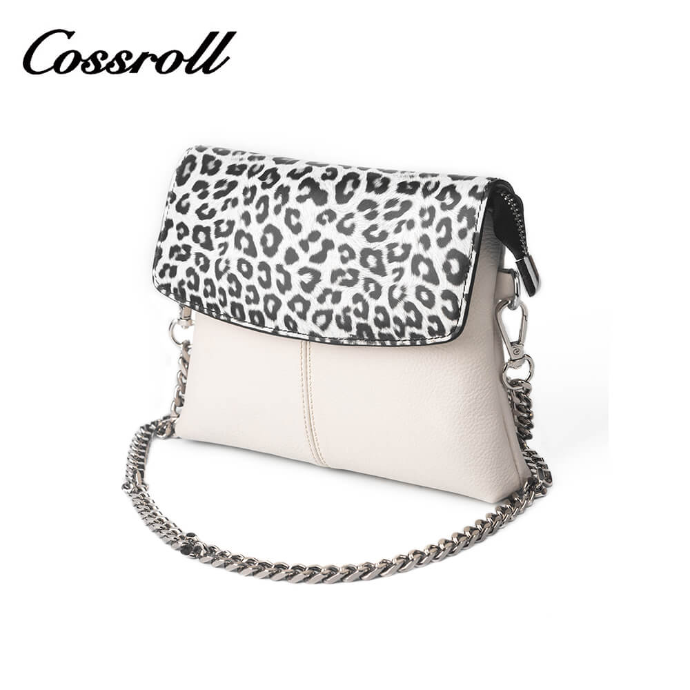 Cossroll Leopard Real Leather Crossbody Bag Manufacturer