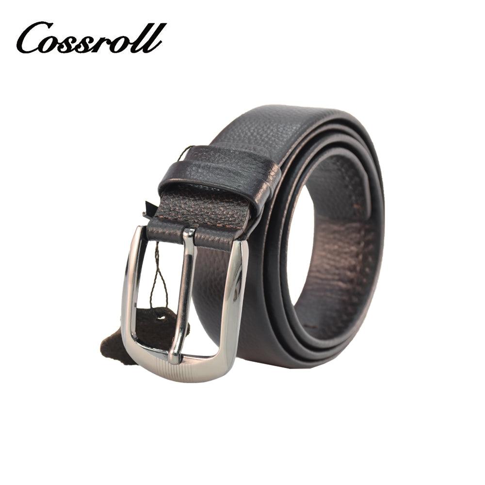 Classic Men's Leather Belt In Black Wholesale Manufacturer