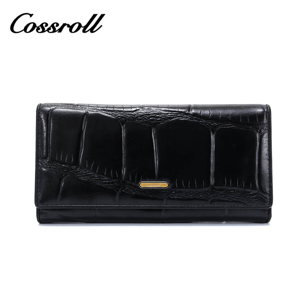 Cossroll Stone Texture Genuine Leather Wallets Manufacturer