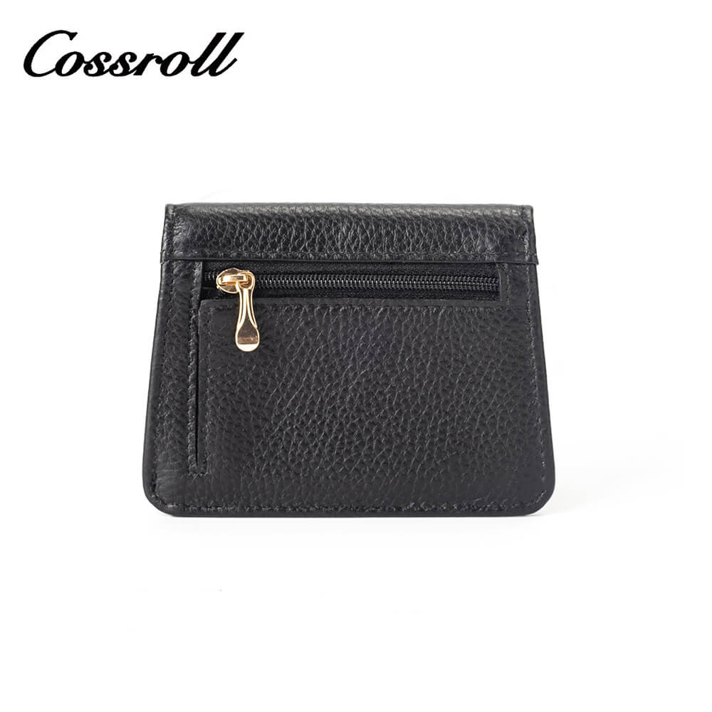 Mini Lychee Cowhide Leather Wallet Manufacturer