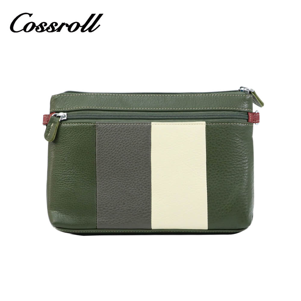 Cossroll Muticolor Zipper Crossbody Leather Bag Manufacturer