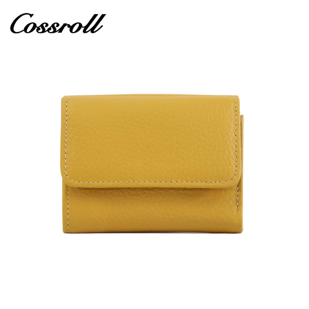 Cossroll Unisex Leather Bifold Short Wallets Wholesale Manufacturer
